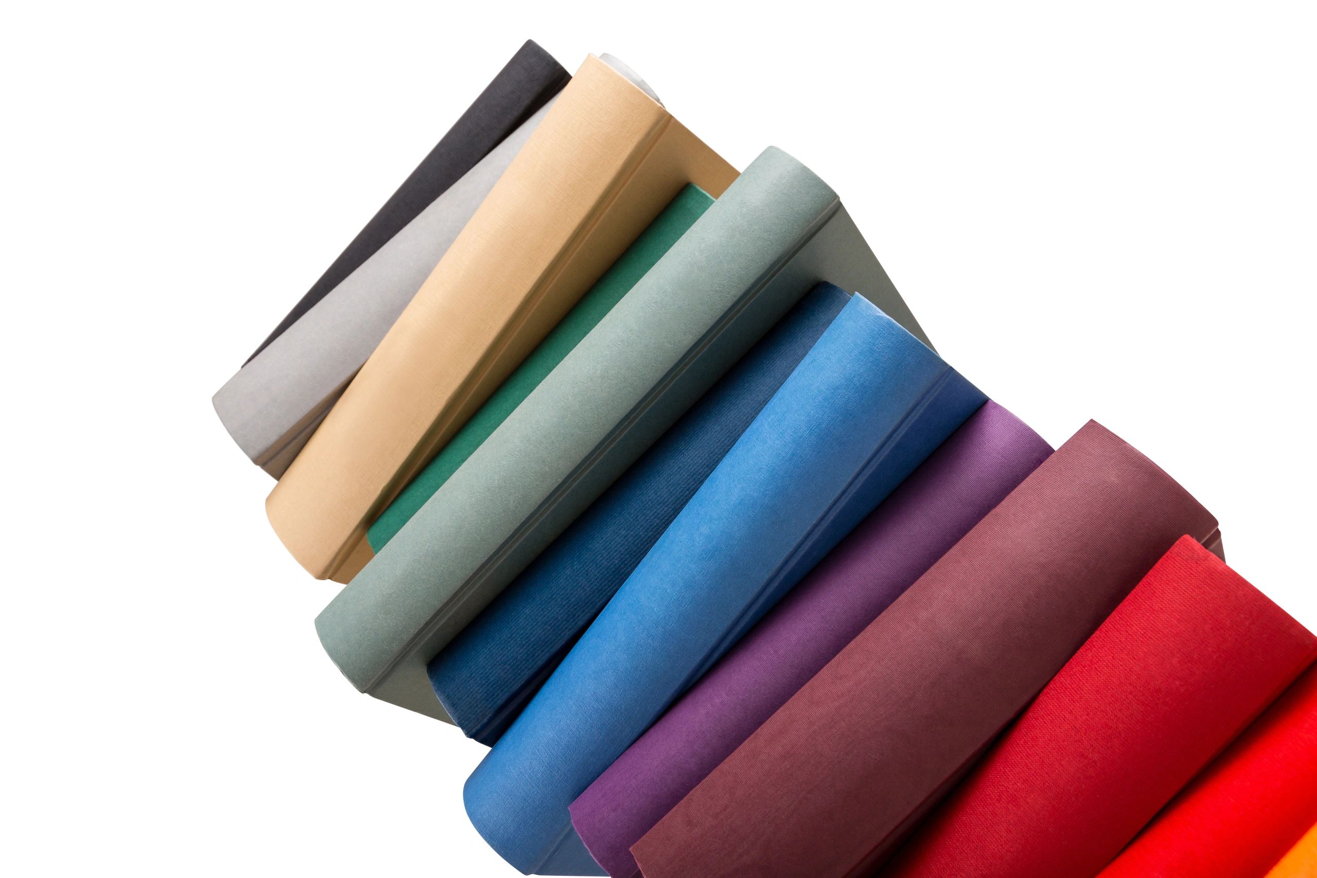 Pile of colorful books